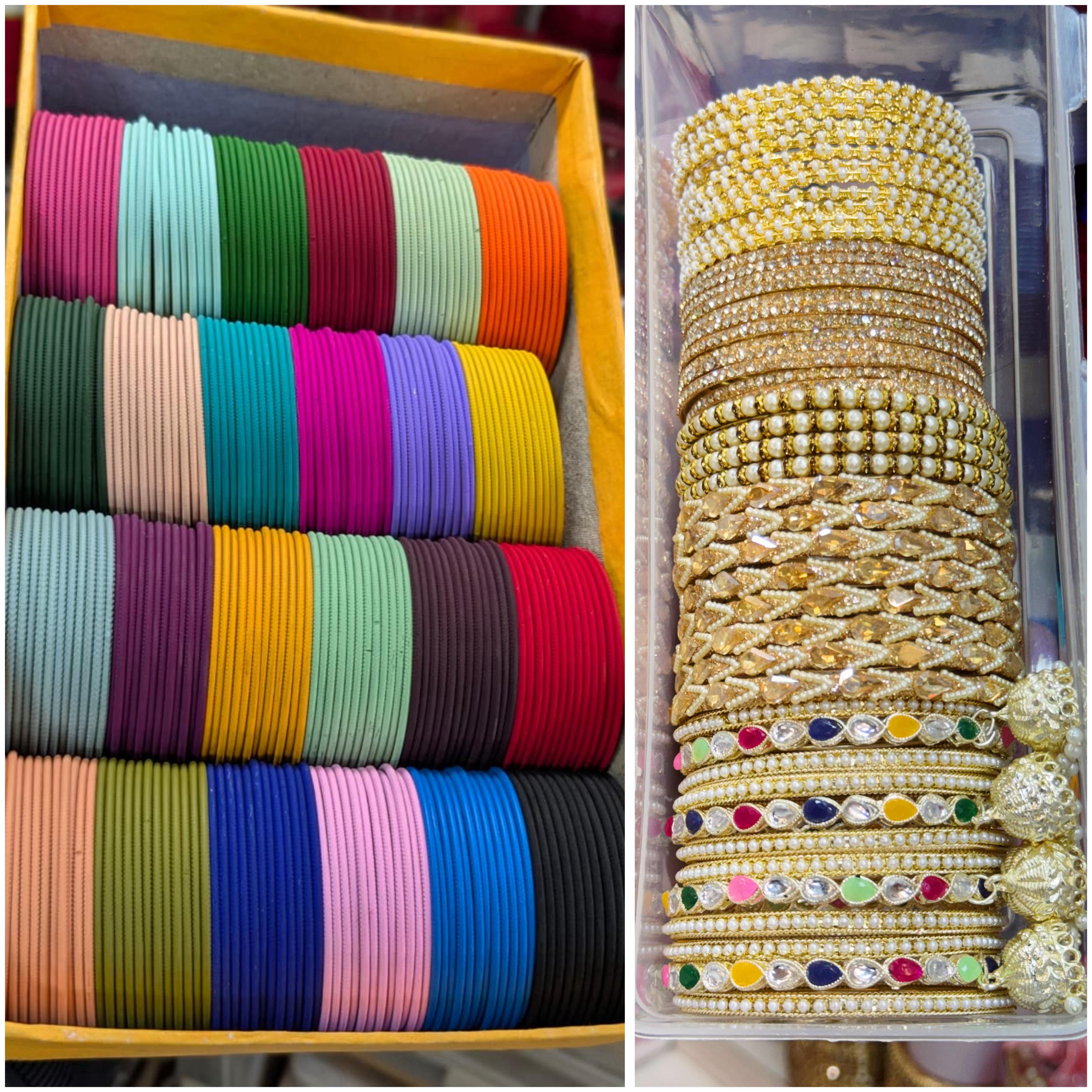 Hira Collections BB0120
Pearl Side Bangles Combo Box