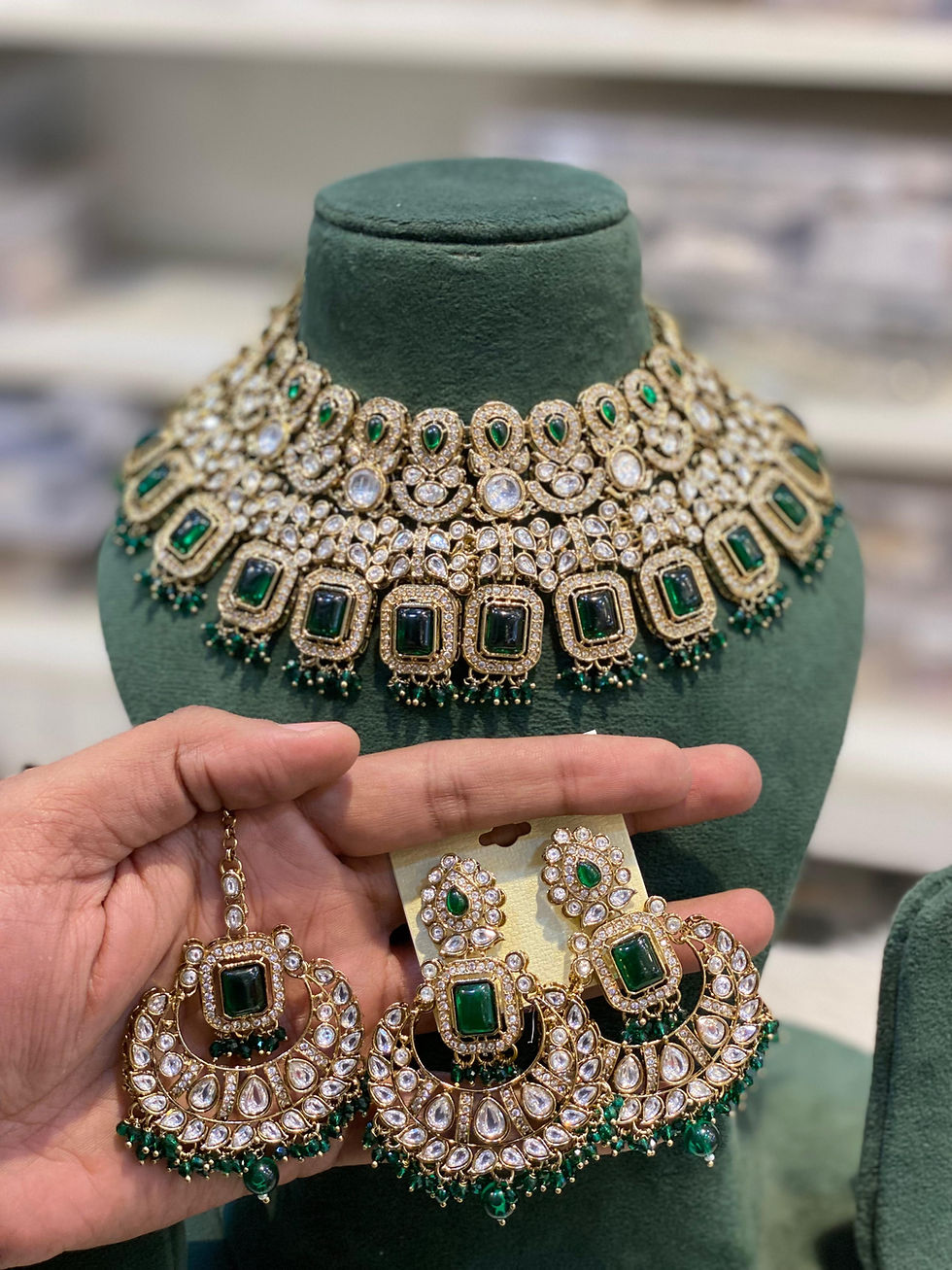 Thumbnail: Hira Collections RIDDHI
Bollywood Style 
Heavy Look 
Kundan 
Necklace Set