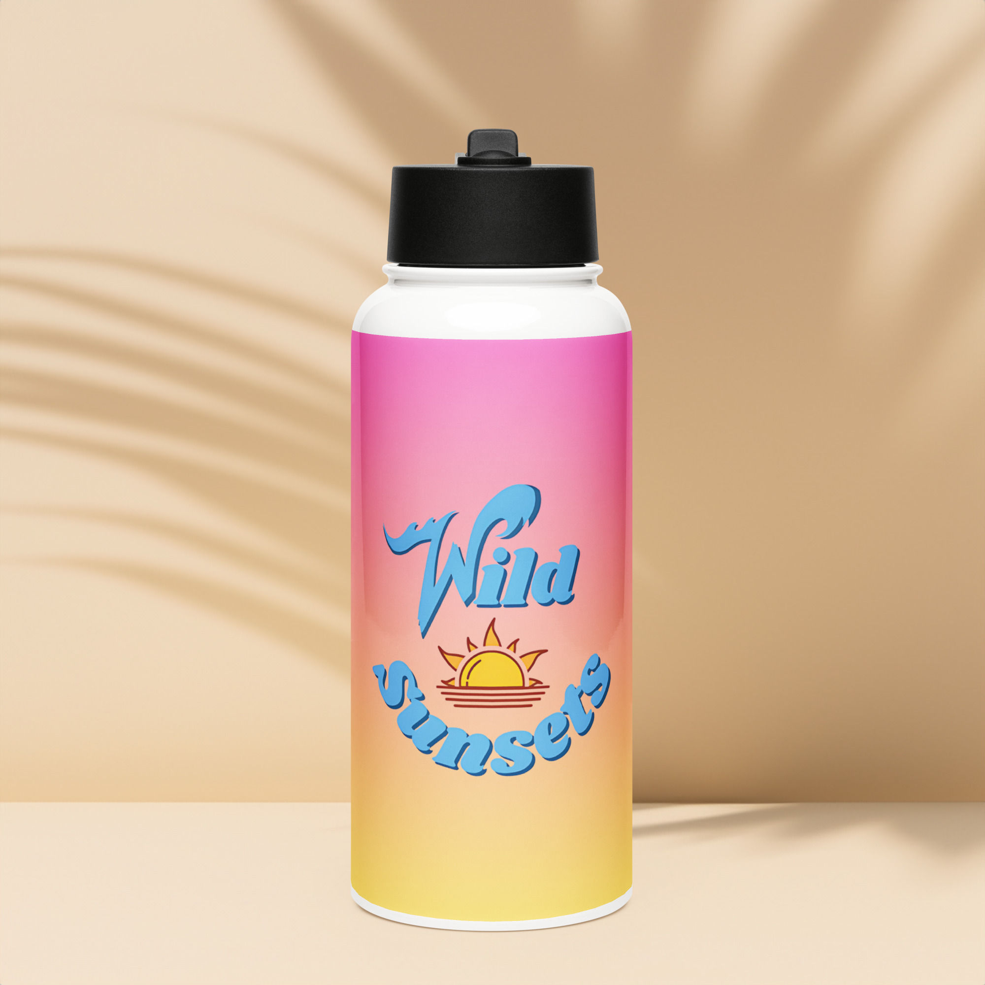Water Bottle with a Straw Lid