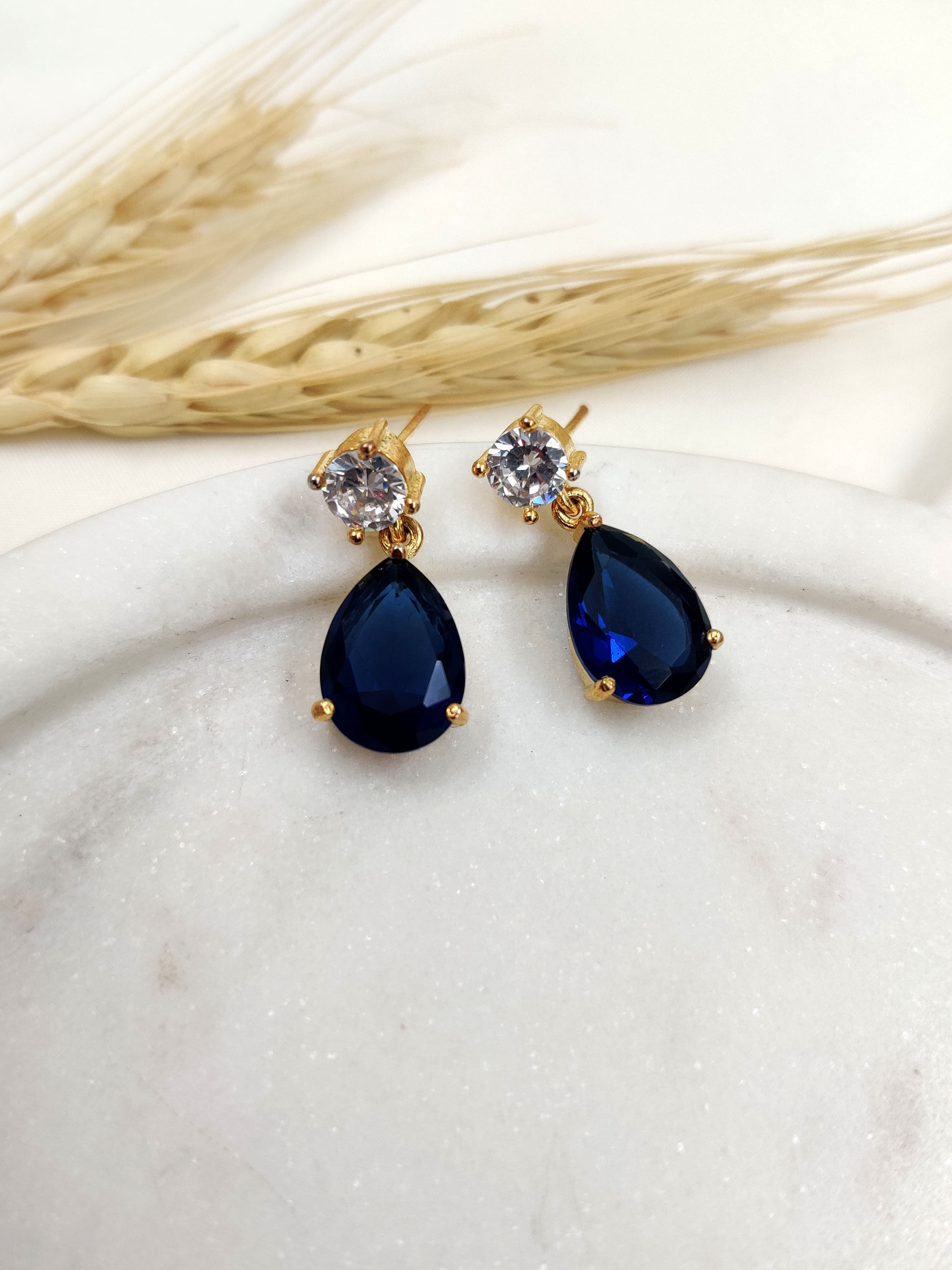 Blue Sapphire Earring