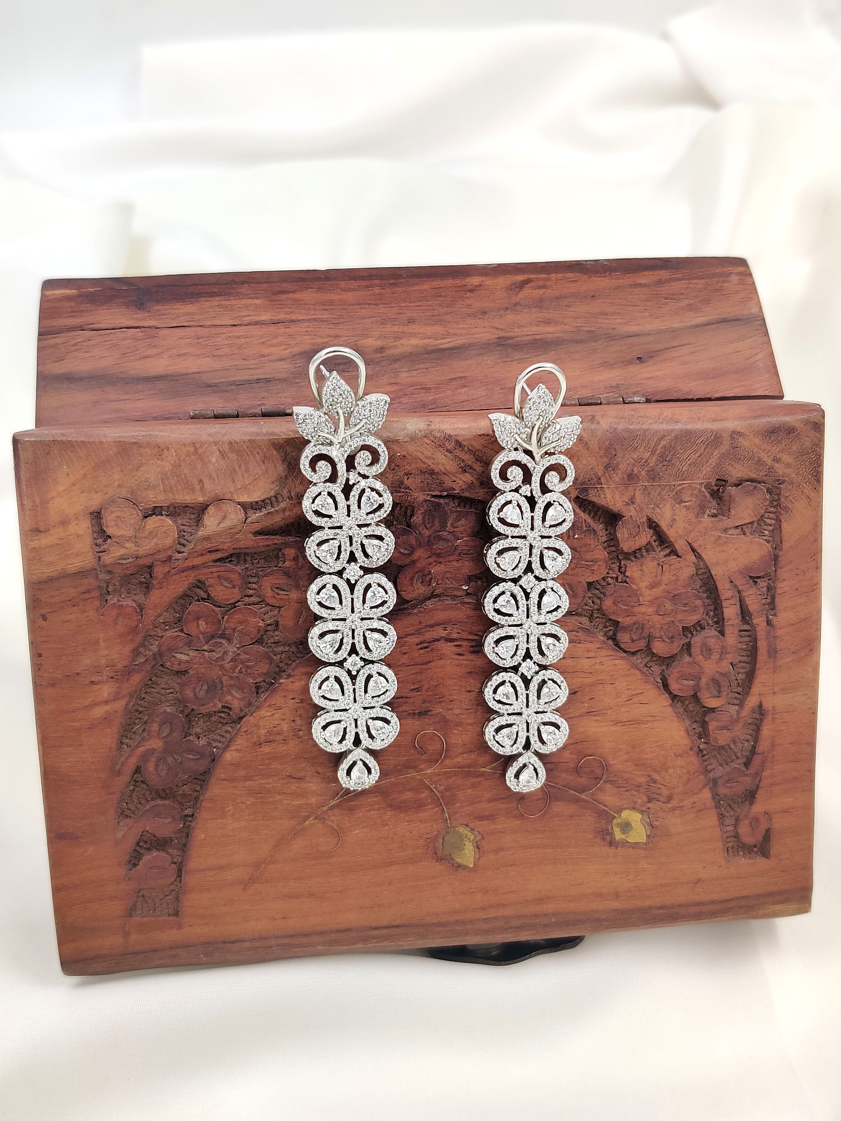 Silver Celine Danglers