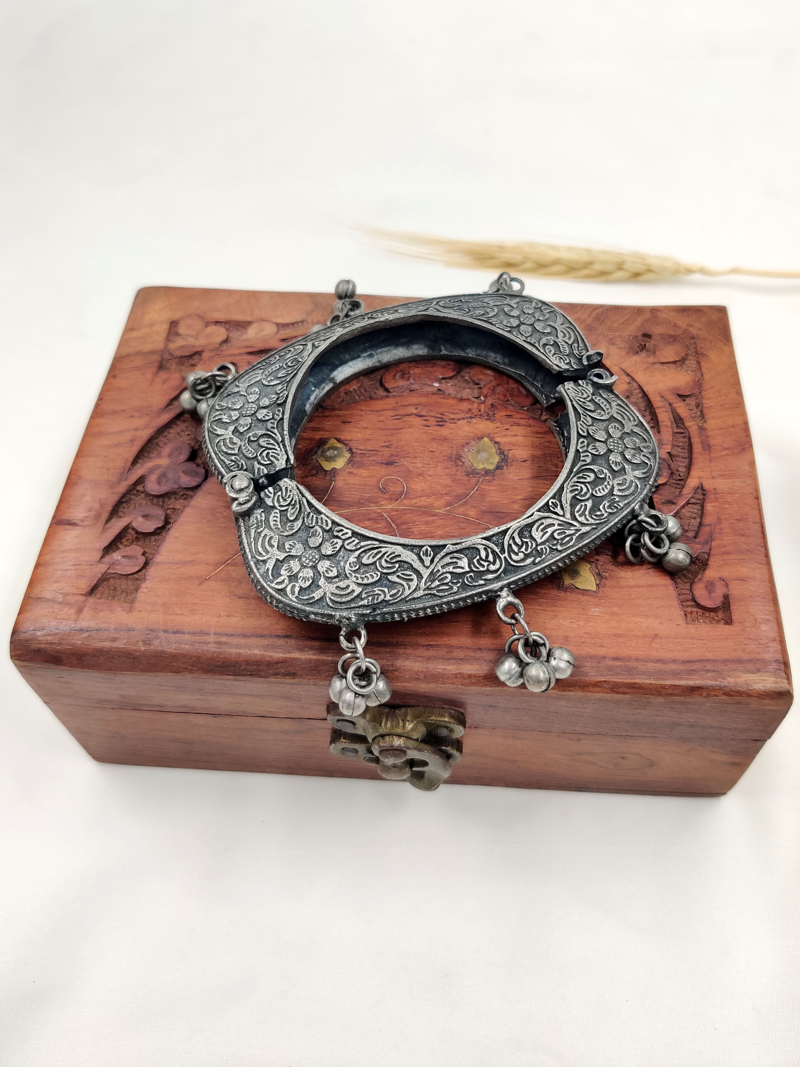 Ghungroo Tribal Oxidized Kada