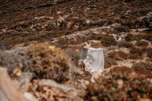 white beach wedding in Mykonos