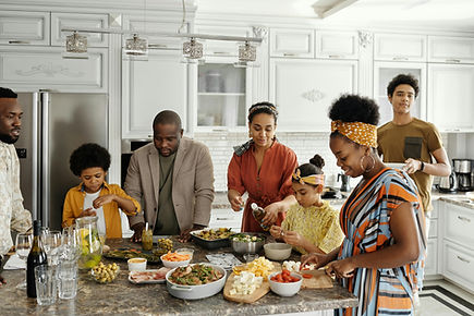 Fresh delivered groceries being enjoyed