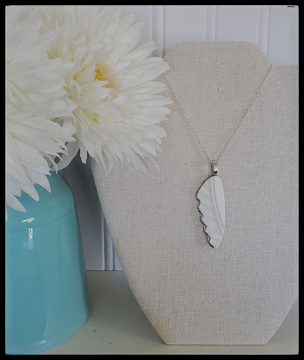 Thumbnail: (SOLD) Angel Wing Pendant with 24k Gold edge