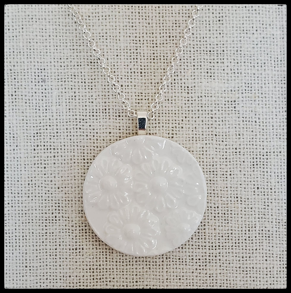 Thumbnail: Textured Daisy Pendants