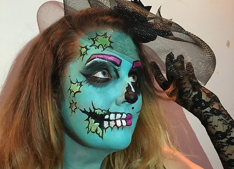 Bespoke Halloween Make Up; Pop Art Make Up