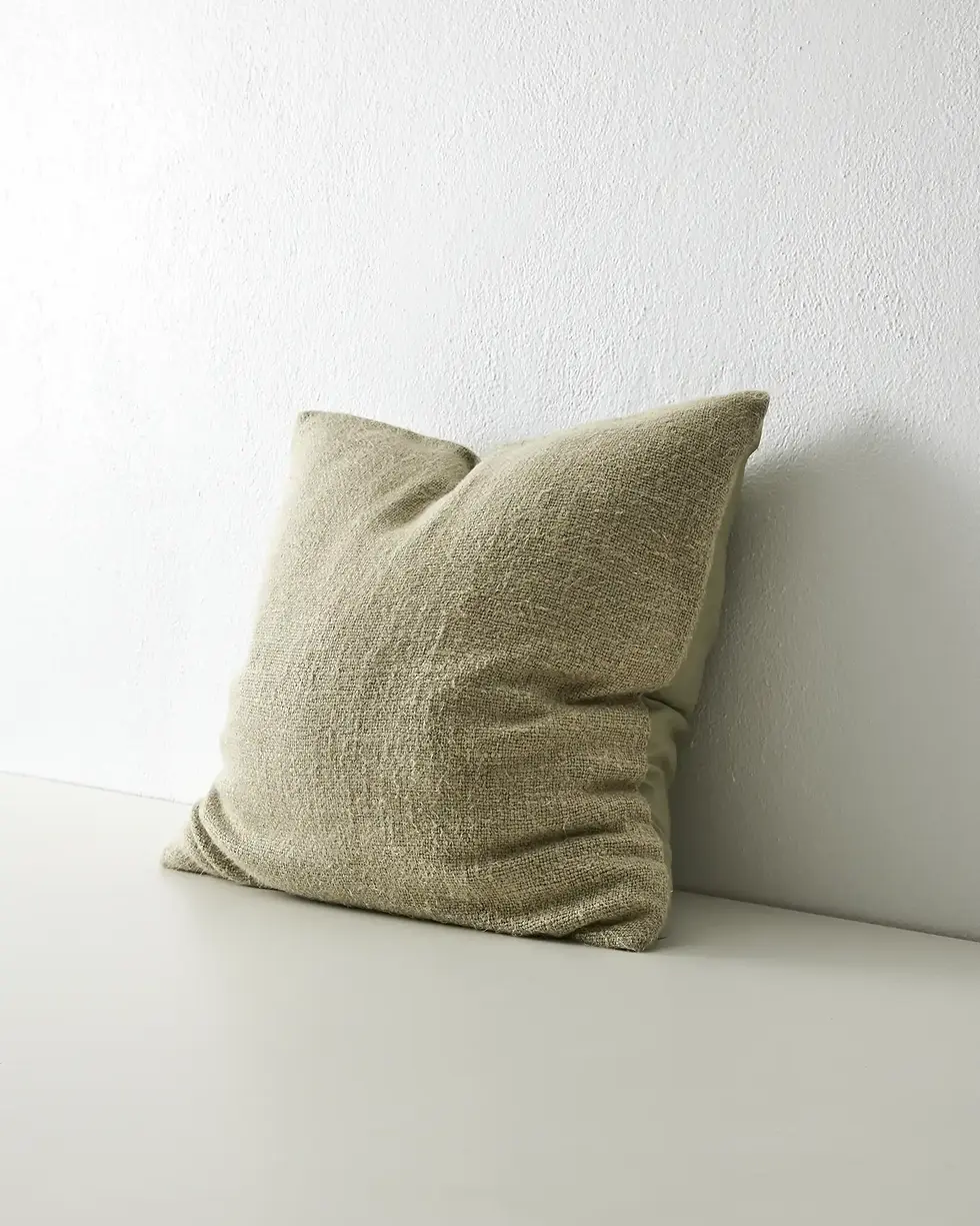 Sage Domenica Cushion side view