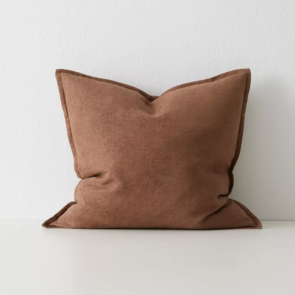 Fiore Toffee Cushion 50cm x 50cm