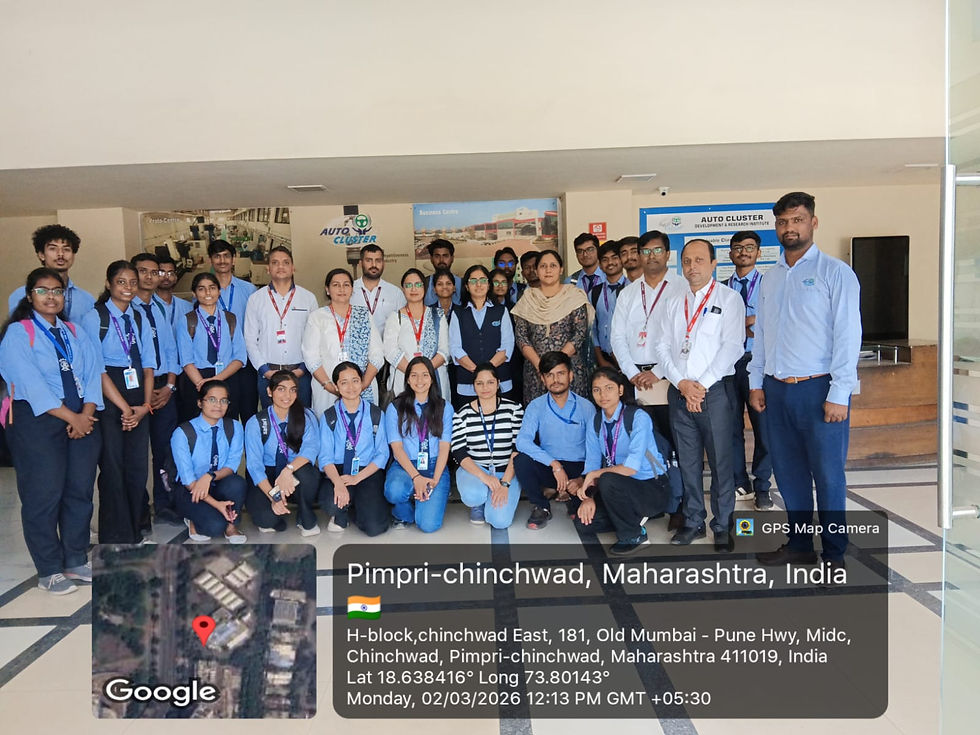 Industrial Visit to Auto Cluster Development and Research Institute (02-03-2026)