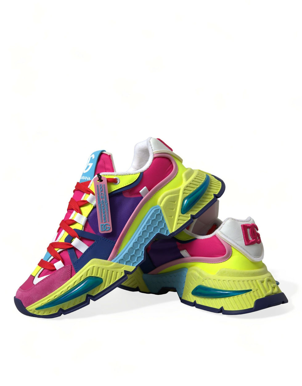 Thumbnail: Dolce & Gabbana Multicolor Air Master Low Top Men Sneakers Shoes