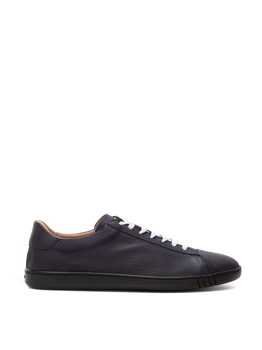 Bally Elegant Blue Leather Lace-Up Sneakers