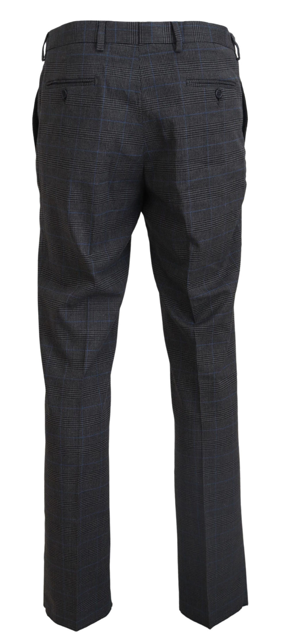 Thumbnail: BENCIVENGA Elegant Checkered Wool Dress Pants for Men