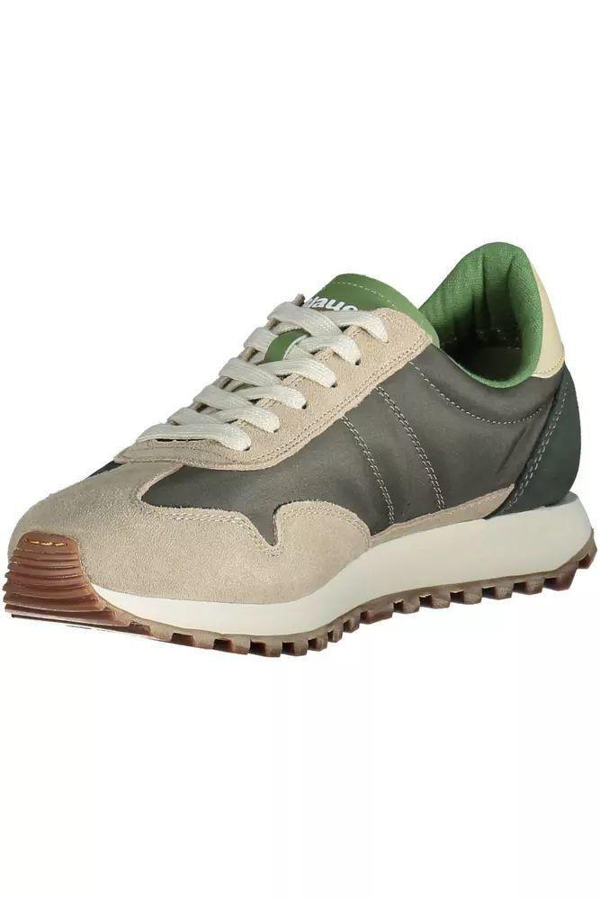 Thumbnail: Blauer Beige Lace-Up Sneakers with Logo Accent