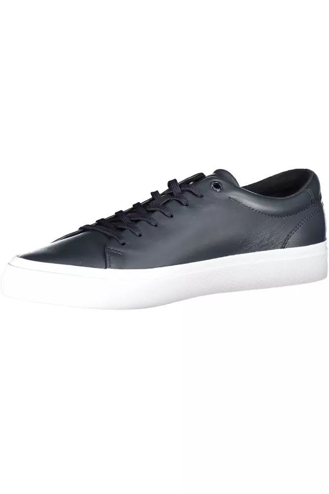 Thumbnail: Tommy Hilfiger Sleek Blue Lace-Up Sports Sneakers
