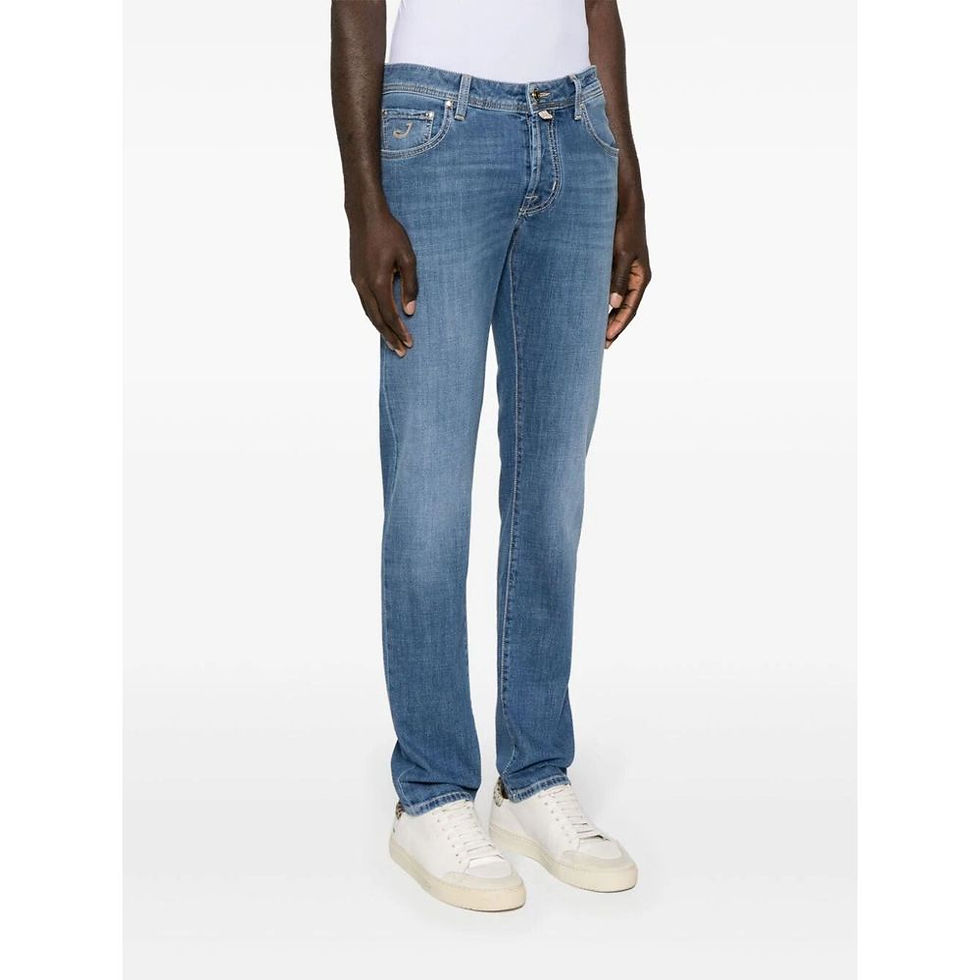 Thumbnail: Jacob Cohen Exquisite Light Blue Stretch Denim Jeans