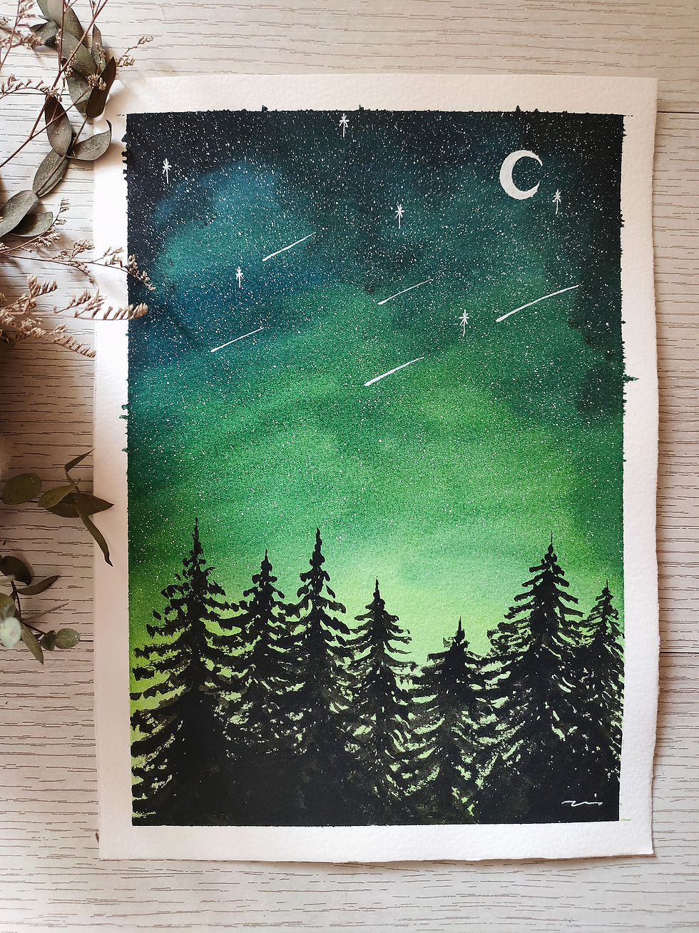 星空(大) Starry Night (L)(3)(Original)