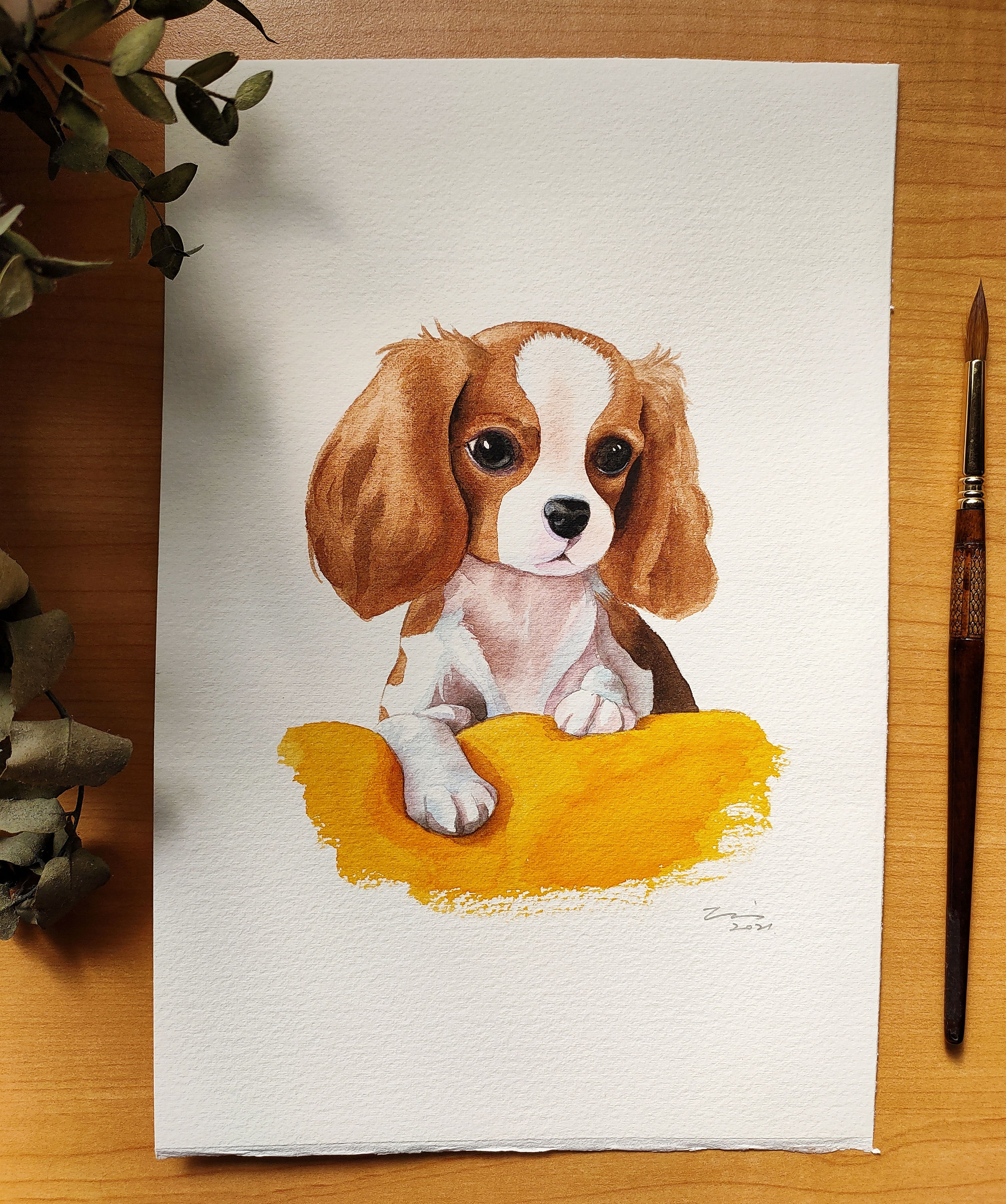 查理士王小獵犬原畫 Cavalier King Charles Spaniel (Original)