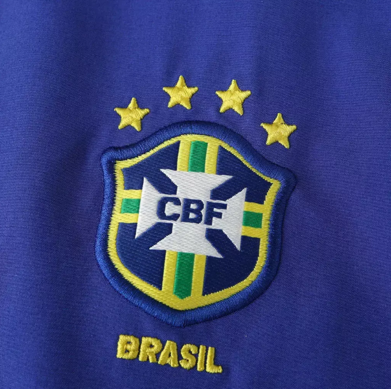 Miniatura: Camisa Brasil II 2002 Retro Masculina - Azul