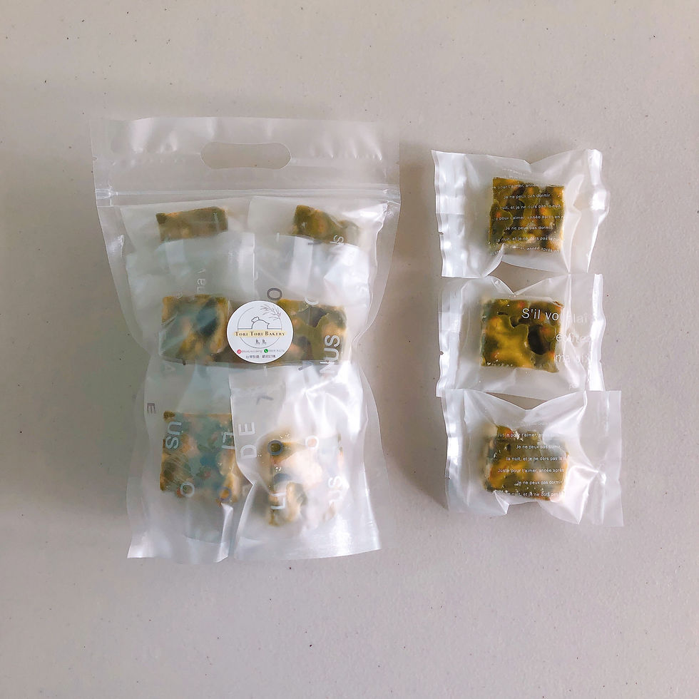 縮圖：雪花Q餅手提夾鏈袋裝 | 純茶系列 - 玄米茶 | (12件)