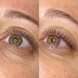 green eyes lash lift and tint