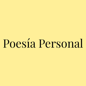 Poesía Personal 