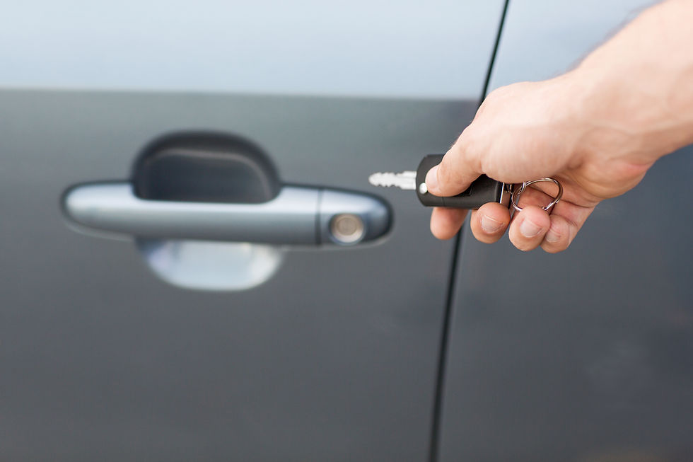 car door lock and key