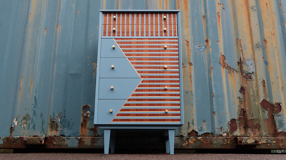 Refinished Mid-Century Tallboy