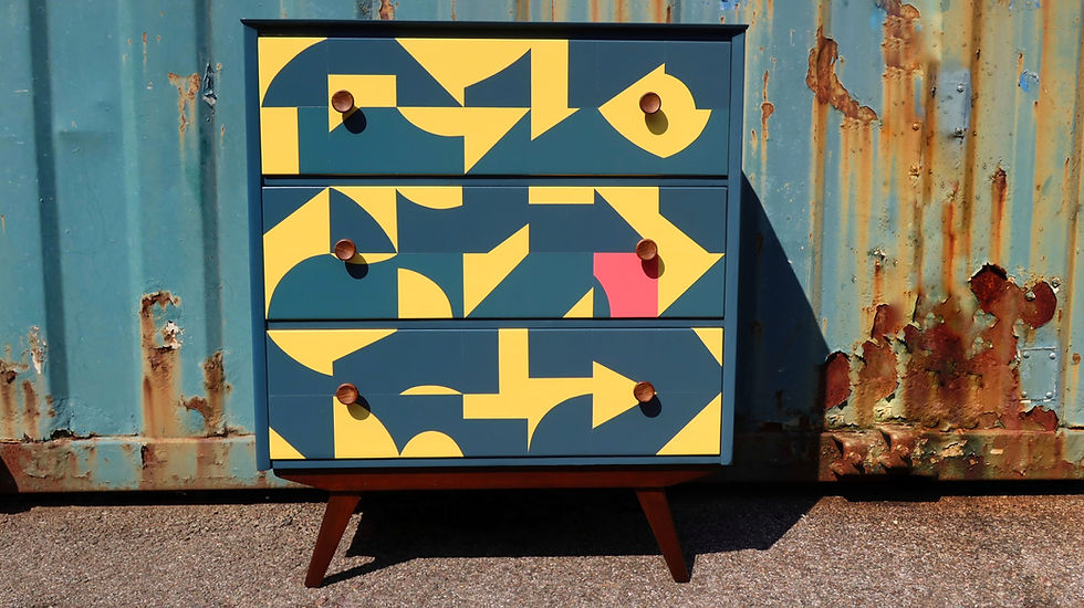 Thumbnail: Refinished Remploy Mid-Century Chest of Drawers
