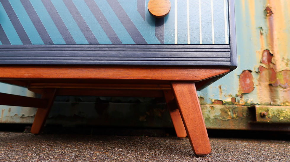 Thumbnail: Refinished Mid-Century Retro Chest of Drawers