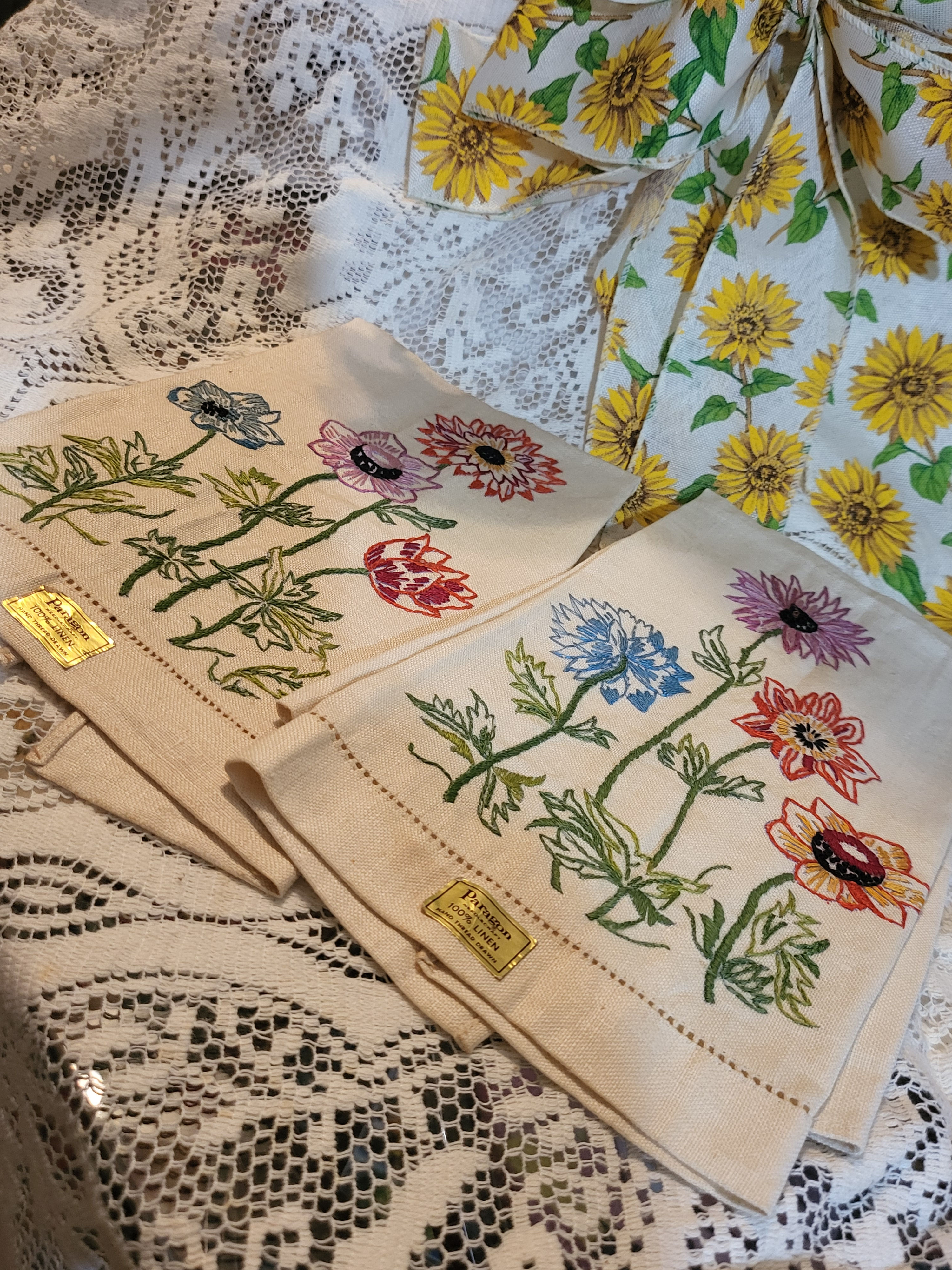 Vintage "Paragon Needlecraft" Linen Towels