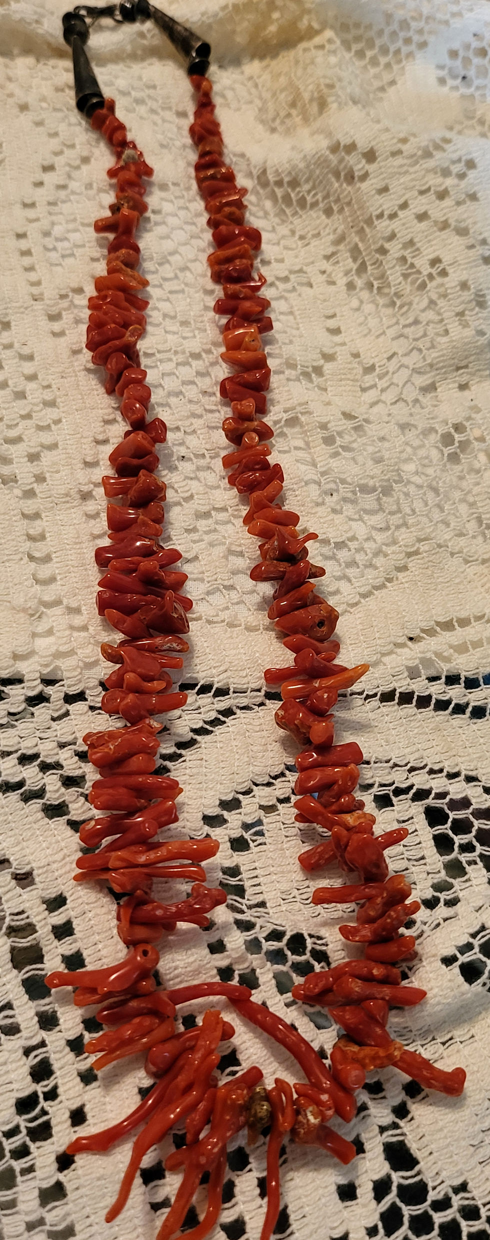 Thumbnail: Vintage Natural Organic Bark Coral Necklace