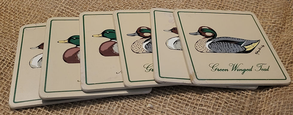 Thumbnail: Vintage Georges Briard Duck Coasters/Set of 6