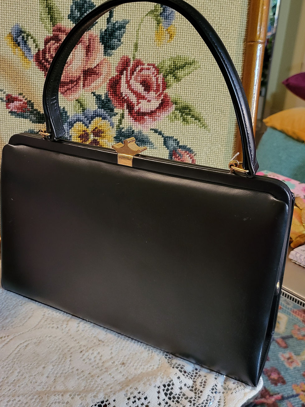 Thumbnail: Petit Point Needlepoint Handbag
