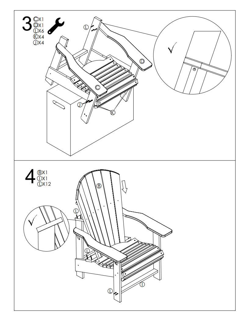 Thumbnail: Upright Adirondack Chair: White