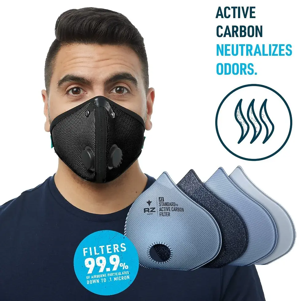 Thumbnail: Black M2 Mesh Mask Large