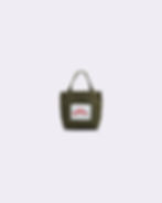 Thumbnail: Small Olive Inverse Tote