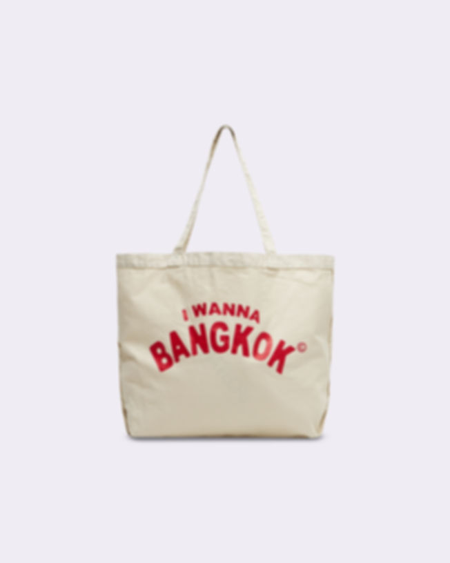 Medium White Inverse Tote