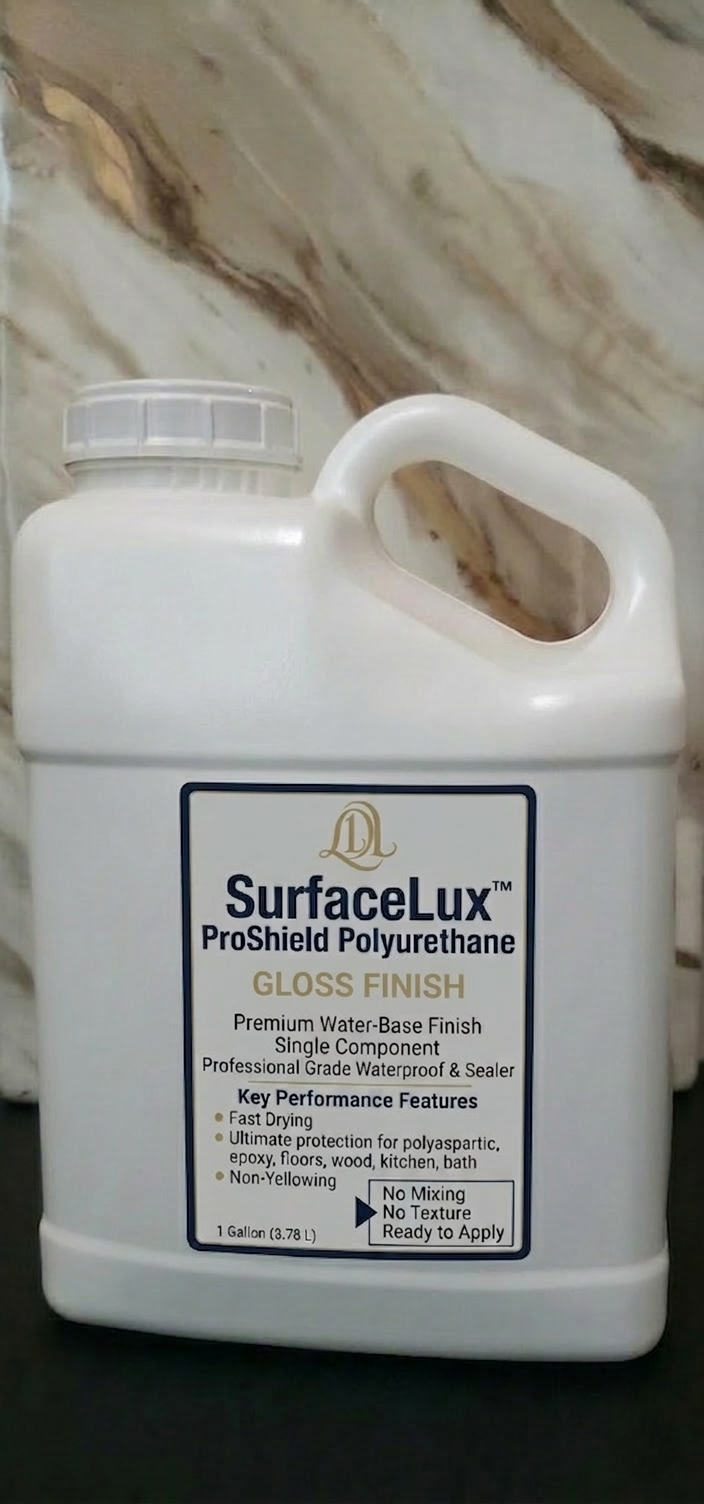 (1 Gal) Premium WB Polyurethane Finish - No Texture, 1 Component, No Yellowing