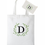 Thumbnail: Initial Tote Bag with Zipper Pouch A-M