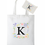 Thumbnail: Initial Tote Bag with Zipper Pouch A-M