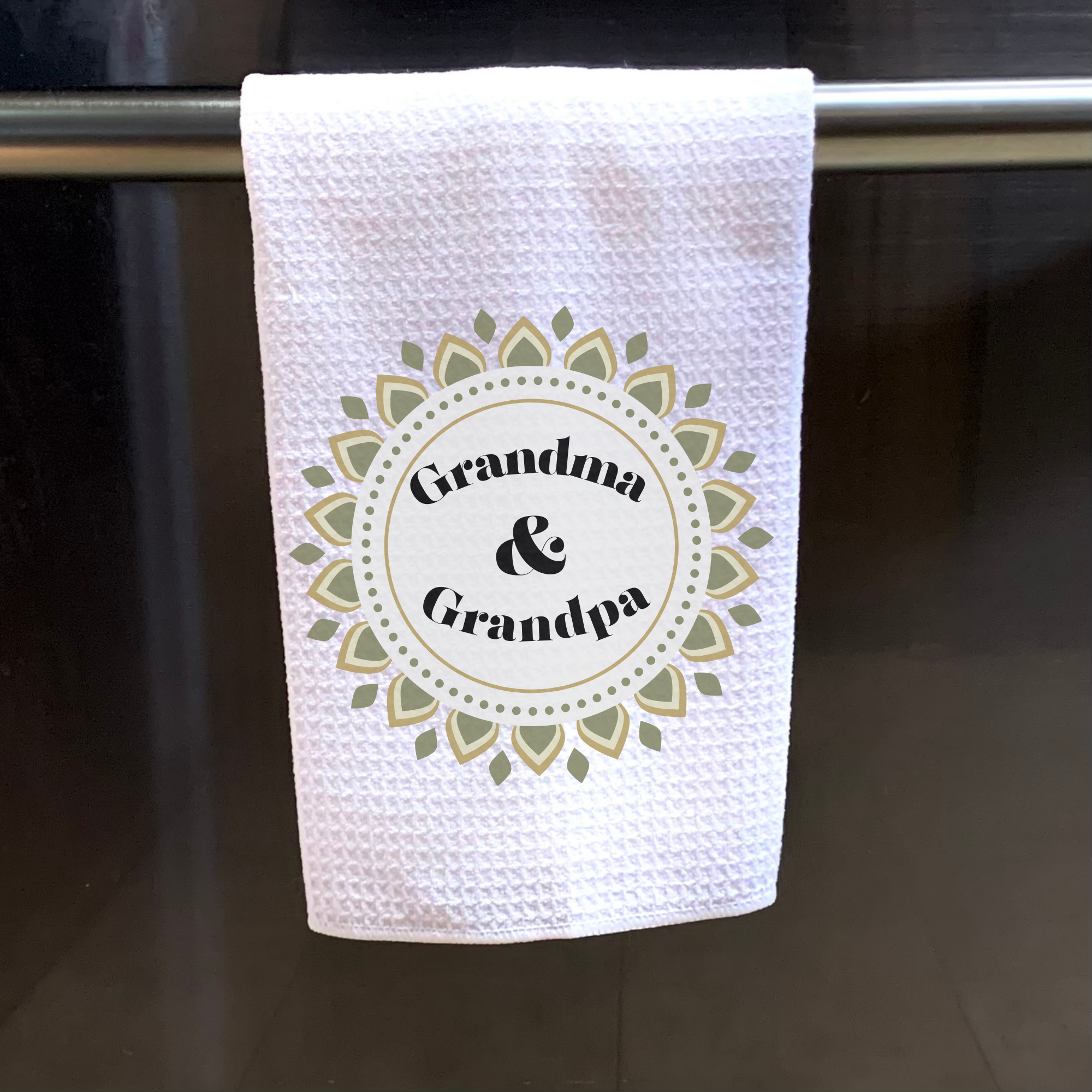 Natural Burst Grandparent Tea Towel