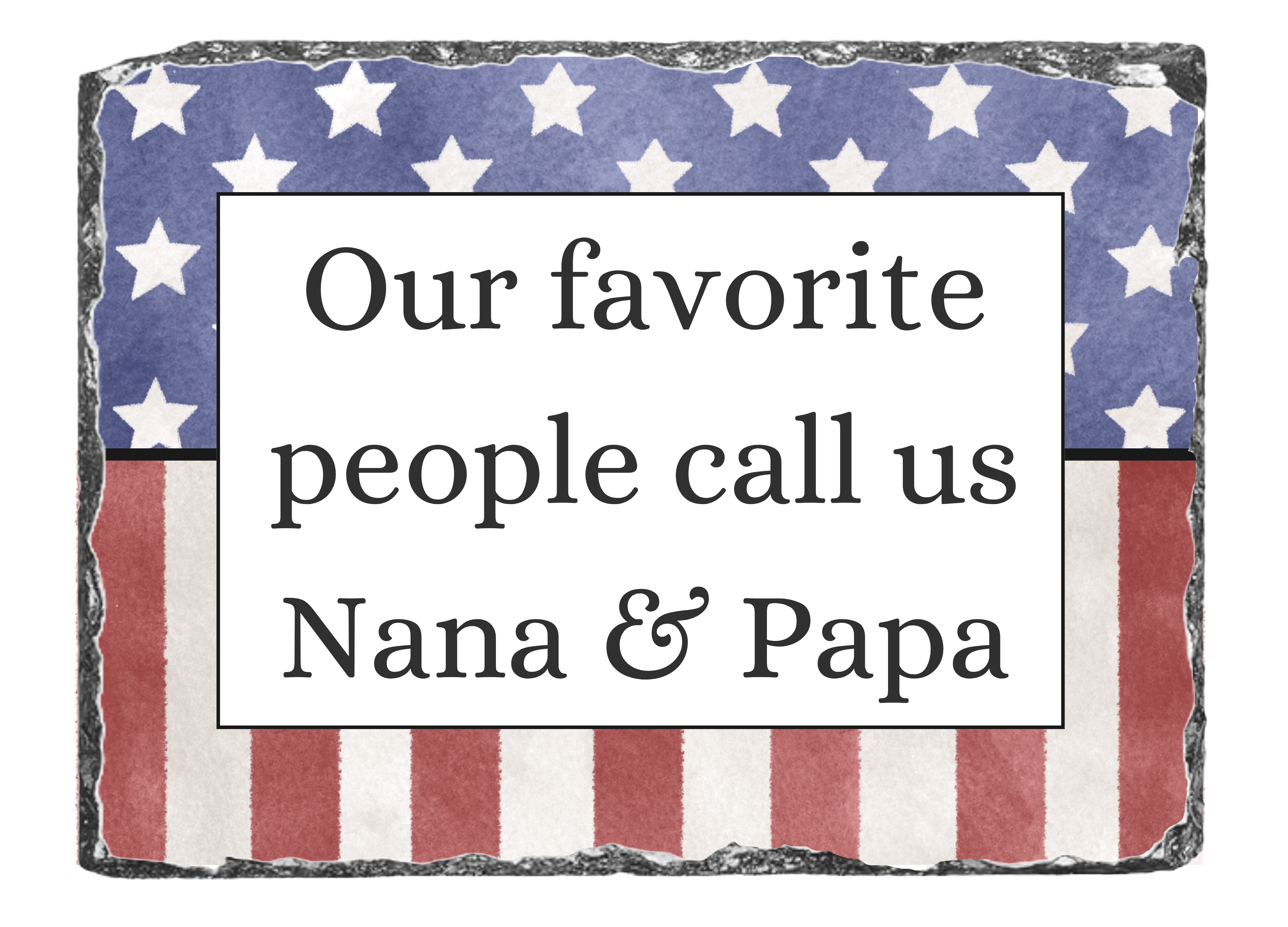 American Flag Slate Plaque