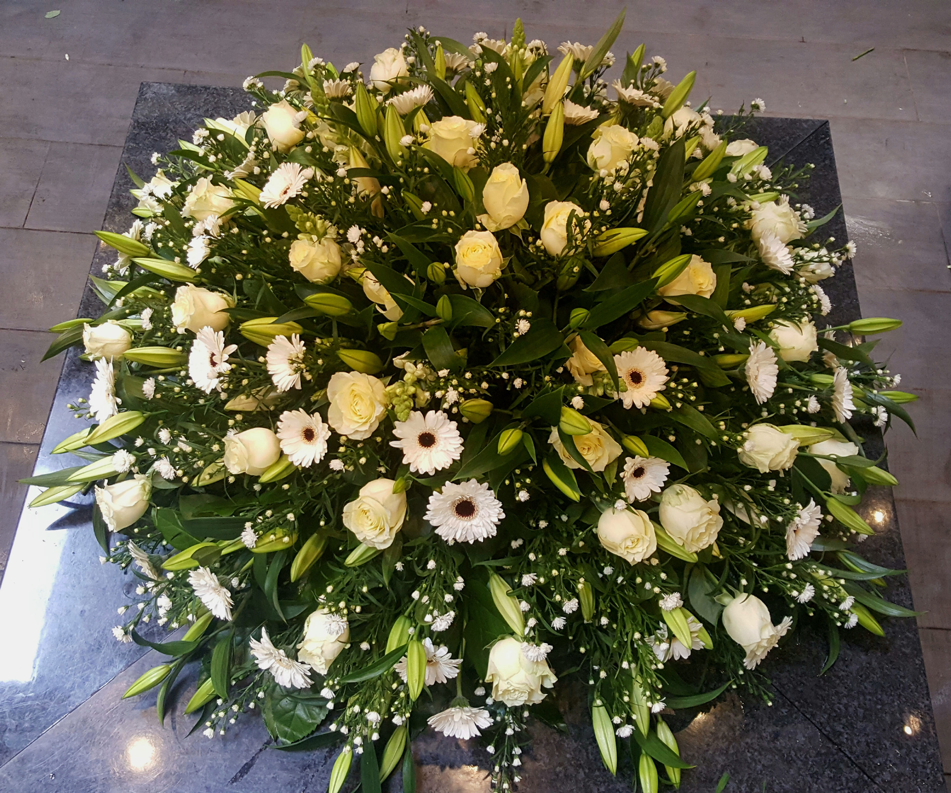 Coussin Vert / Blanc (CN21)