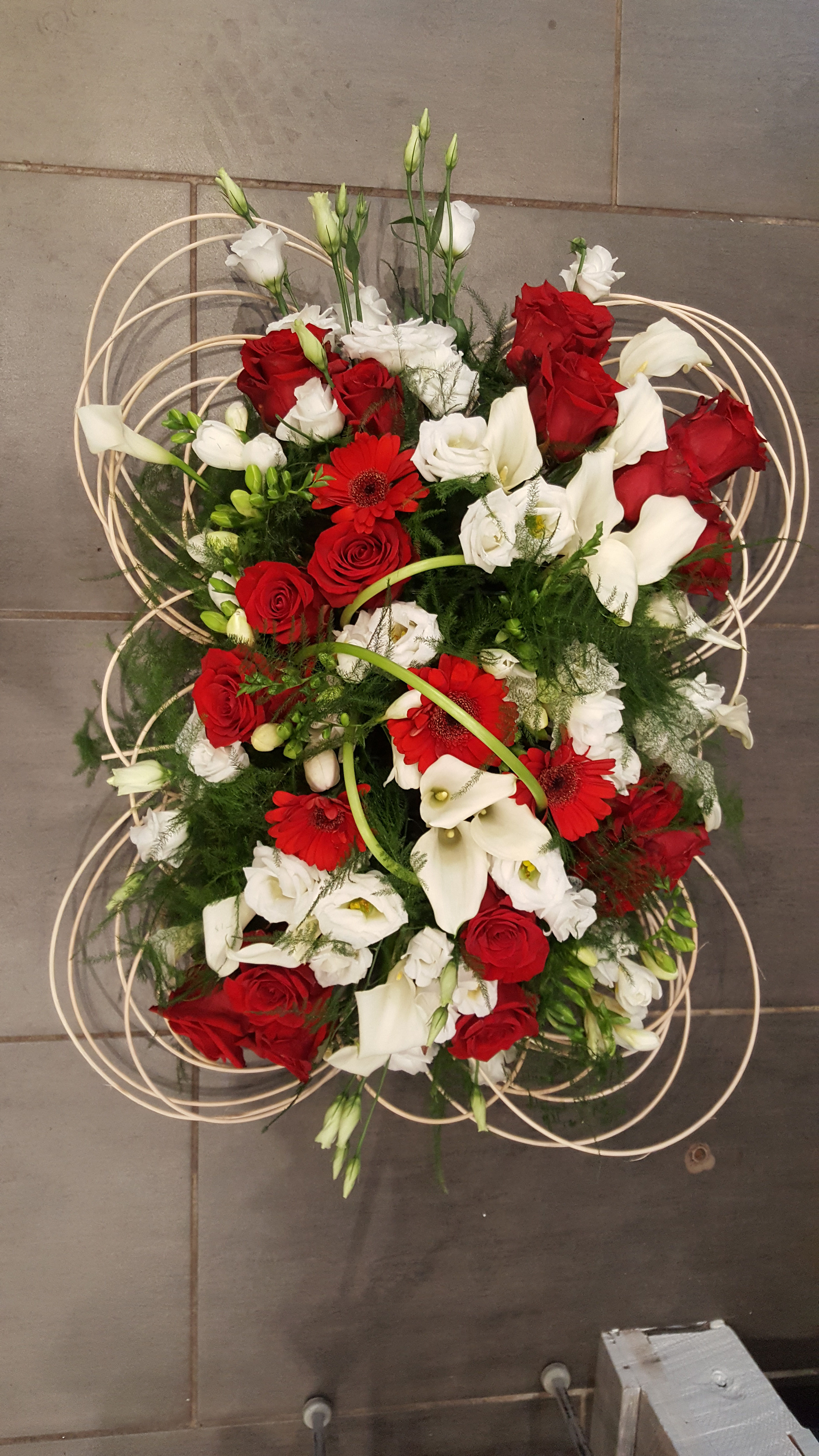 Coussin Rouge / Blanc (CN33)