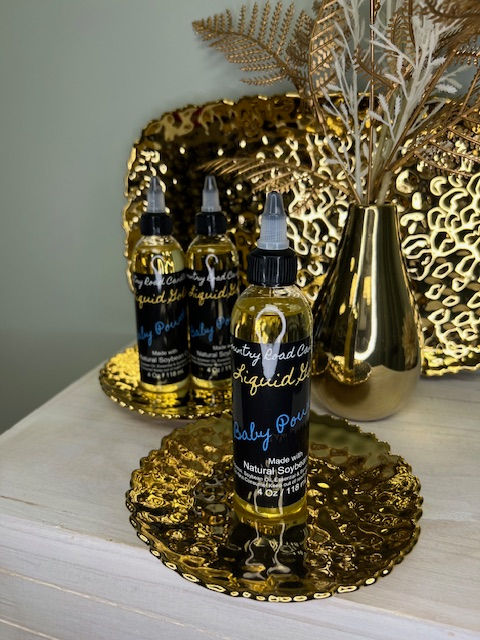 Baby Powder 4oz Liquid Gold Wax Warmer Oil