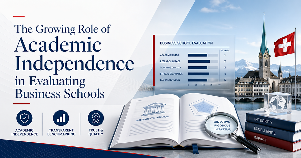 The Growing Role of Academic Independence in Evaluating Business Schools