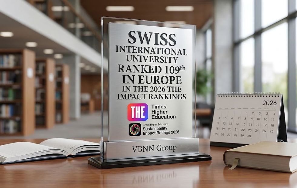 Swiss International University Secures 109th Position in Europe in the 2026 THE Impact Rankings