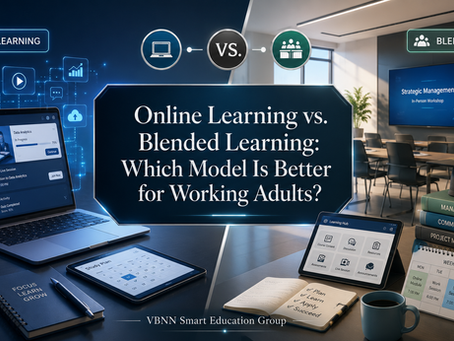 Online Learning vs. Blended Learning: Which Model Is Better for Working Adults?