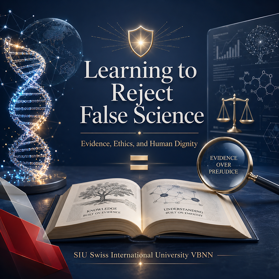 Learning to Reject False Science: A Student Lesson on Evidence, Ethics, and Human Dignity